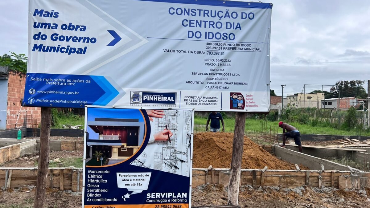 Prefeitura de Pinheiral inicia Construção do Centro Dia para idosos