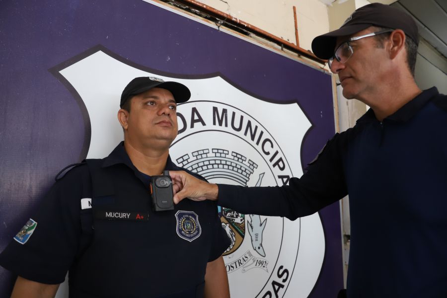 Guarda Civil Municipal terá câmeras portáteis acopladas ao uniforme
