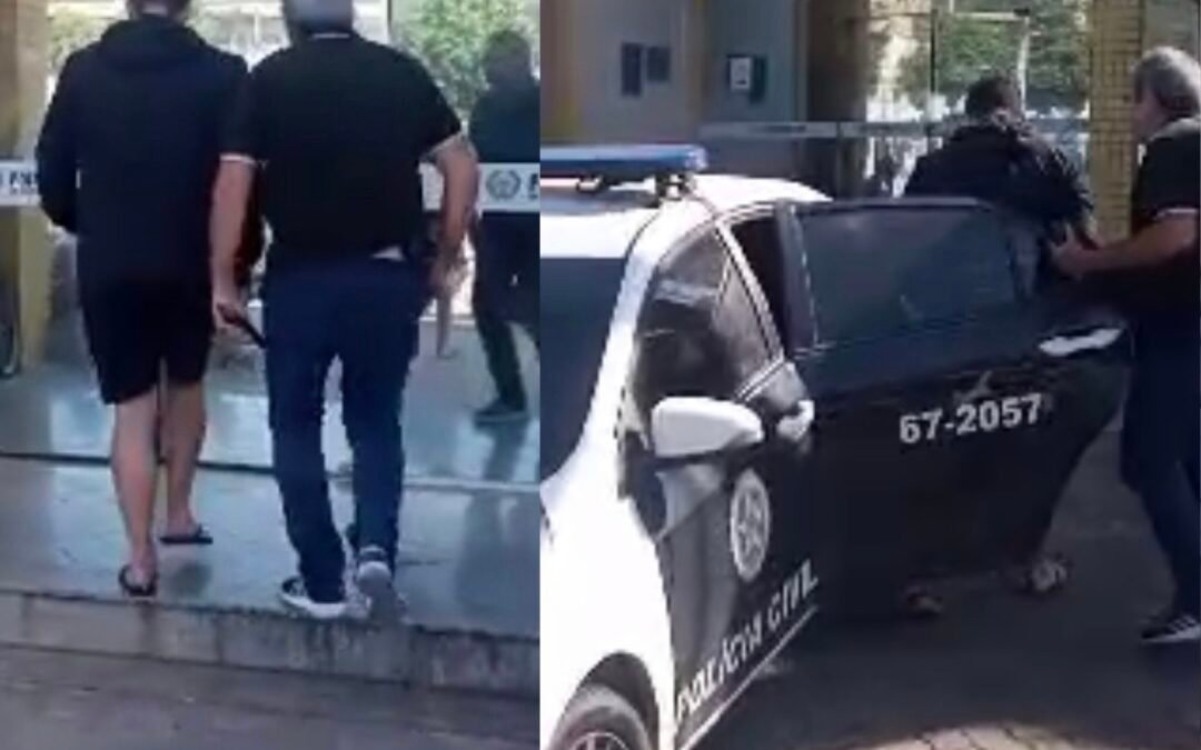 Identificado! Homem que destruiu bancos de madeira na orla de Rio das Ostras é encaminhado à delegacia