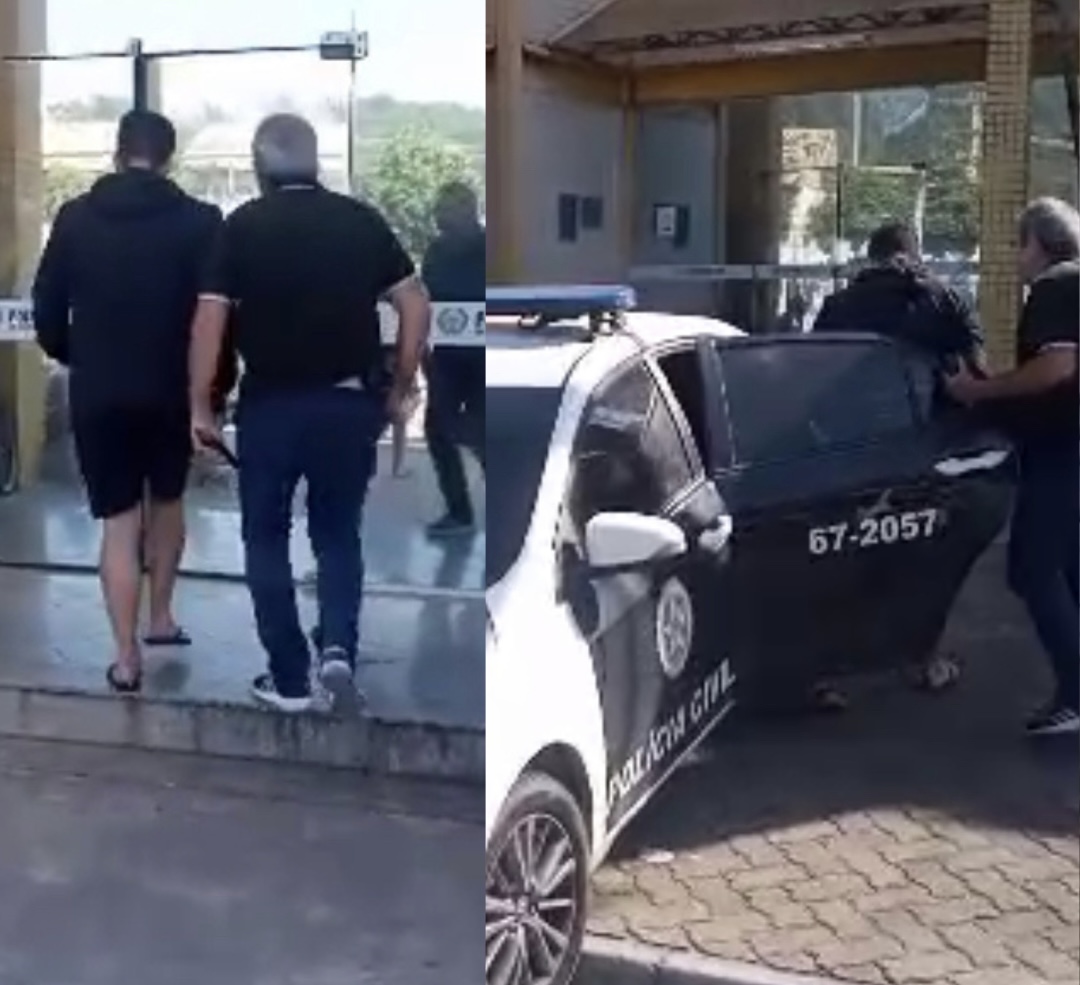 Identificado! Homem que destruiu bancos de madeira na orla de Rio das Ostras é encaminhado à delegacia