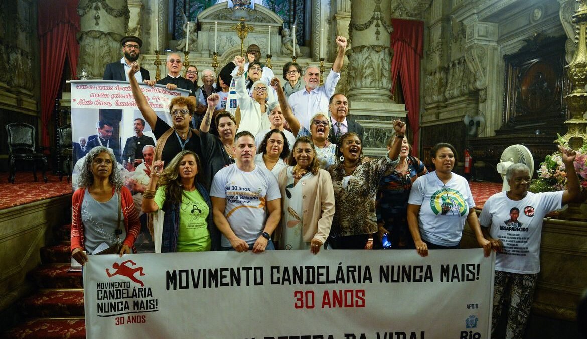 Atos no Rio de Janeiro lembram 30 anos da Chacina da Candelária