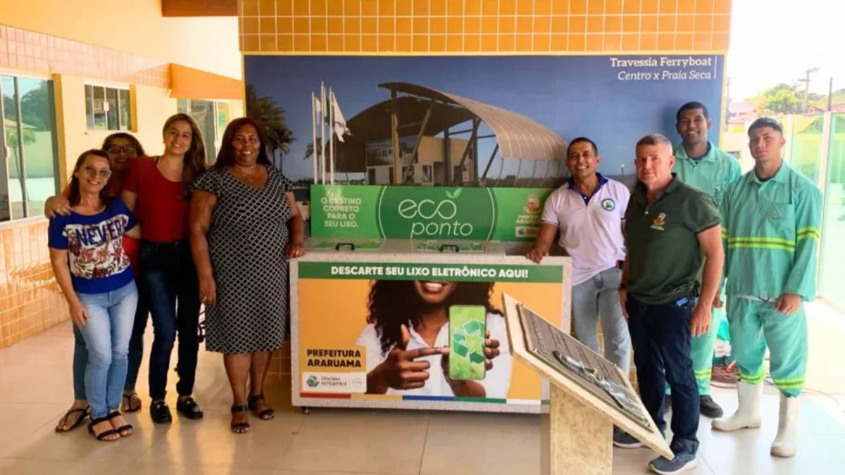 Escolas 100% Ecológicas de Araruama recebem ecopontos para coleta de resíduos