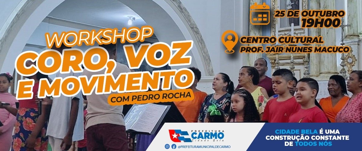 Workshop acontece no Centro Cultural Professor Jair Nunes Macuco