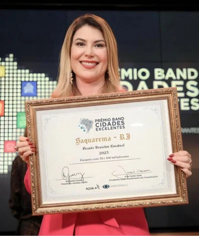 Saquarema é campeã estadual do Prêmio Band Cidades Excelentes