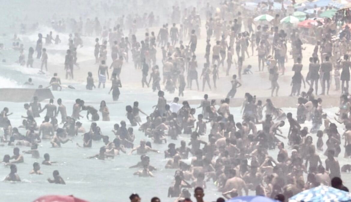 Sensação térmica no Rio chega a 59,7°C e bate recorde histórico