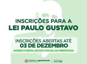 Lei Paulo Gustavo chega em Iguaba Grande