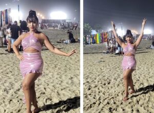 Amanda Fernandes rompe o ano em Copacabana buscando boas energias para 2024