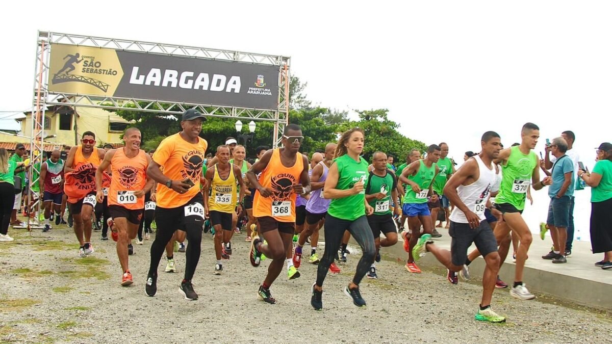 Corrida de São Sebastião é Sucesso na Orla Oscar Niemeyer de Araruama, Reunindo Atletas Amadores e Veteranos