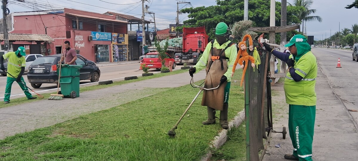 Mutirão de limpeza e ordenamento em Tamoios