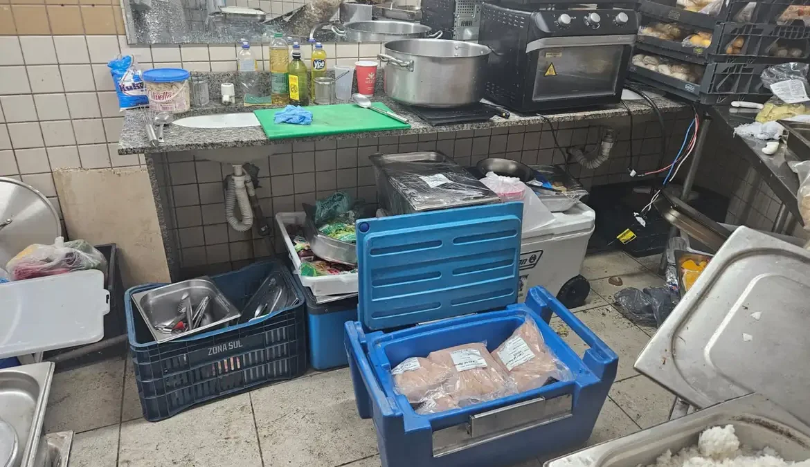 Camarote da Sapucaí é flagrado preparando alimentos no banheiro