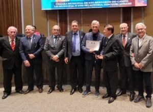 Claudio Mazzaferro recebe menção honrosa em evento da Câmara Municipal de São Bernardo do Campo