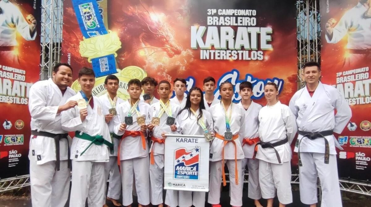 Atletas do programa Maricá Competições conquistam nove medalhas no 31º Campeonato Brasileiro de Karate Interestilos