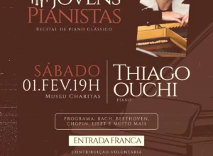 Série “Jovens Pianistas” apresenta Thiago Ouchi neste sábado no Charitas em Cabo Frio