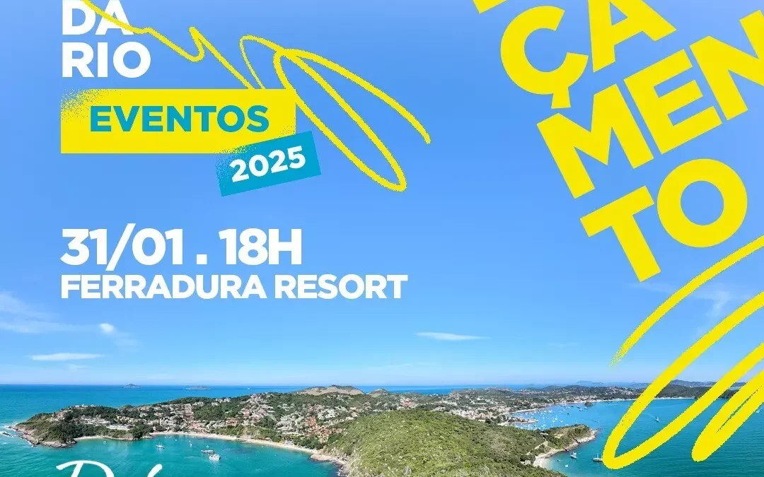 A Prefeitura de Armação dos Búzios dará a largada para o Calendário de Eventos 2025 em evento especial nesta sexta-feira (31)