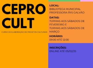 CeproCult: Inscrições estão abertas
