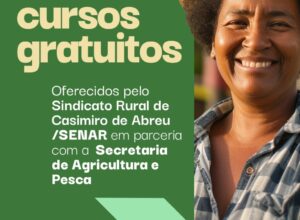 Inscrições abertas para cursos de qualificação do SENAR/Sindicato Rural em Casimiro de Abreu