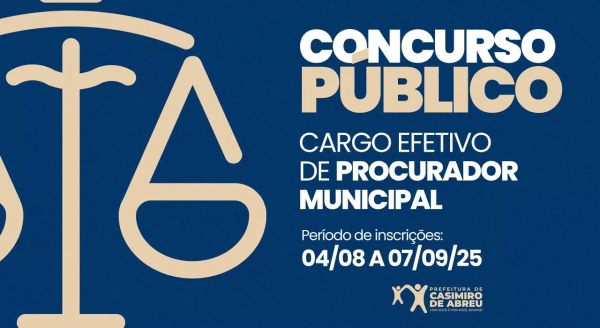 Município de Casimiro de Abreu publica edital de concurso para Procurador Municipal