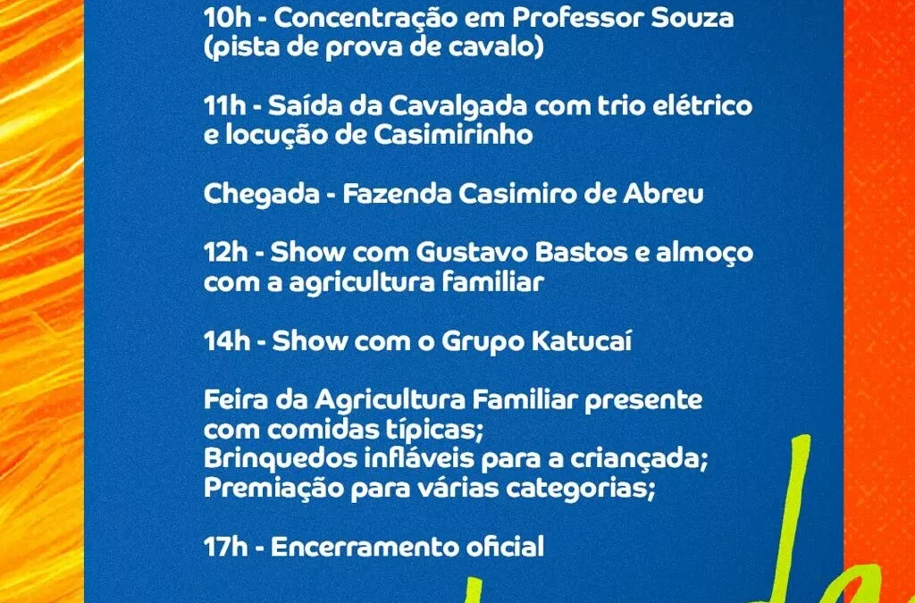 Vem aí a 1ª Cavalgada do Poeta em Casimiro de Abreu