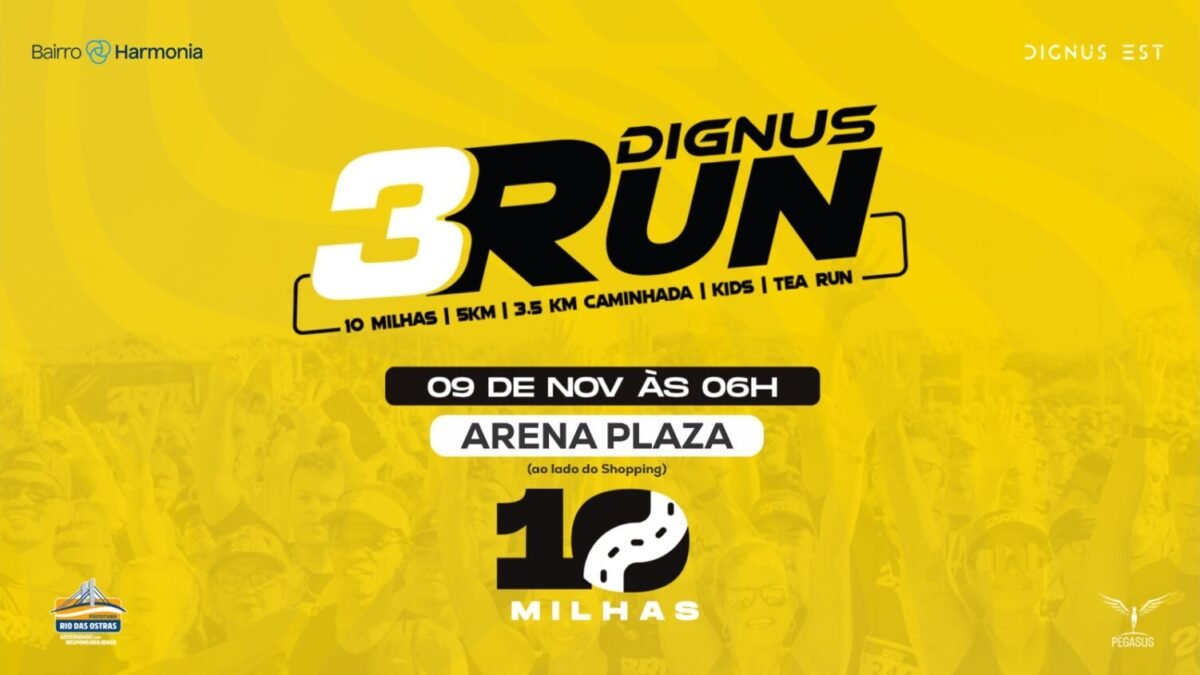 3ª Dignus Run marca estreia no Bairro Harmonia e amplia acessibilidade esportiva