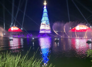 Show das Águas Dançantes ilumina a Lagoa de Imboassica no encerramento da temporada
