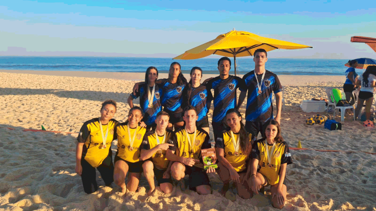 Colégio Municipal do Sana conquista ouro e prata no Brasileiro de Beach Korfball 2026