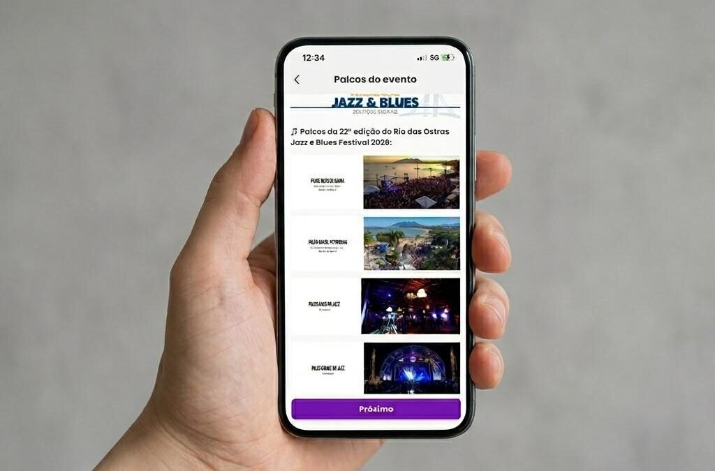 Aplicativo reúne informações sobre Rio das Ostras Jazz & Blues