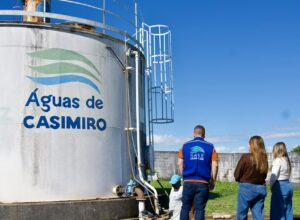 Águas de Casimiro conclui instalação de válvula automatizada no reservatório do Alto das Palmeiras