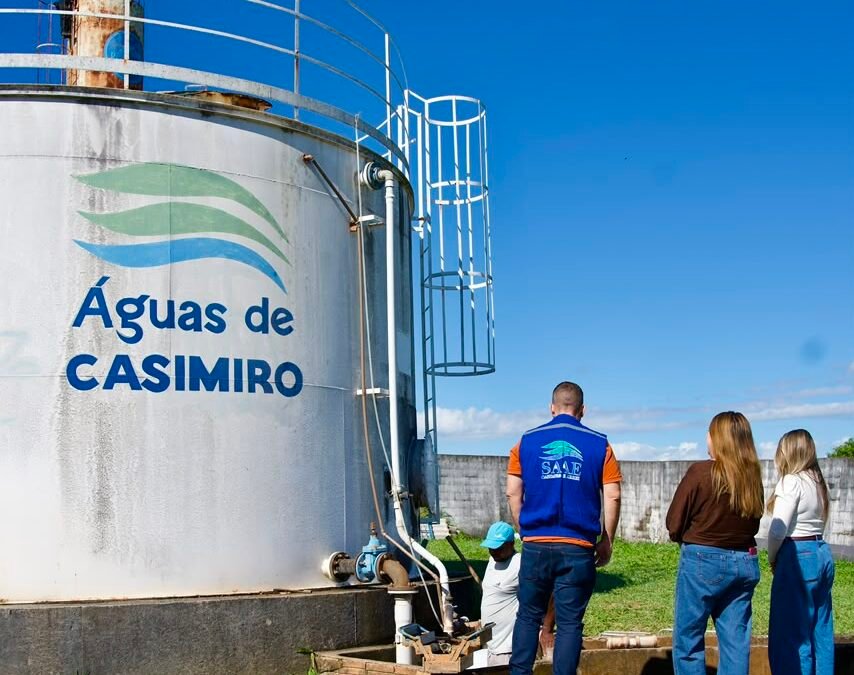 Águas de Casimiro conclui instalação de válvula automatizada no reservatório do Alto das Palmeiras